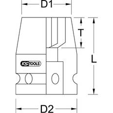Hylsor på rea KS Tools 911.0961 1/2" Torx-E-kraft-hylsa E14 Hylsa