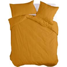 HappyFriday Nordic Basic Mustard 200 x 200 cm Duvet Cover Multicolour, Yellow (200x200cm)
