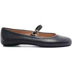 Ballerina Flats Med Fotledsrem - Blue