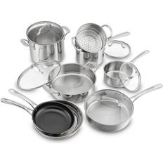 Cuisinart 13 pc Classic Stainless Steel Cookware Set with lid