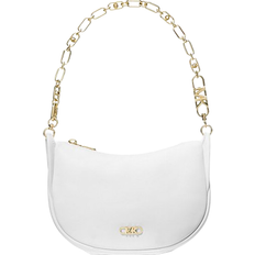 Michael Kors Kendall Small Leather Shoulder Bag - Optic White