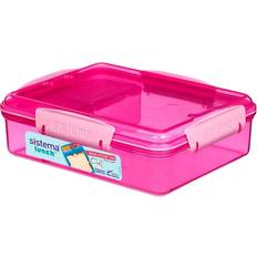 Sistema Food Containers Sistema Snack Attack Duo Pink Food Container 0.975L