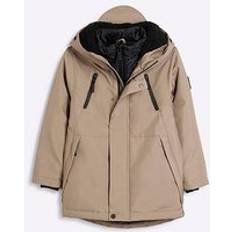 Beige Jackets Children's Clothing River Island Boys Parka Jacket - Beige