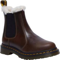 Dr martens womens boots Dr. Martens 2976 Women's Faux Fur Lined Chelsea - Khaki/Orleans