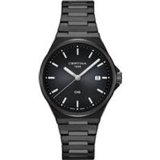 Certina Unisex Armbåndsure Certina DS-7 Herreur Sort Stål 39 mm