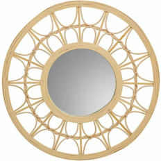 Bamboo Mirrors Alexandra House Living Wall Mirror Natural Wall Mirror 56cm