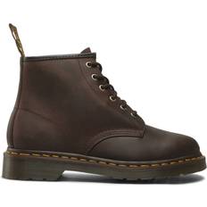 Talon Bloc Bottes Dr. Martens 101 Crazy Horse Leather Ankle Boots - Brown