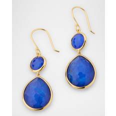 Topaz Earrings Ippolita 18K Yellow Gold 18K Rock Candy Lapis Doublet Double Drop Earrings