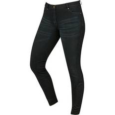 Grey Riding Helmets Dublin Shona Knee Patch Denim Breeches in Black, Charlies