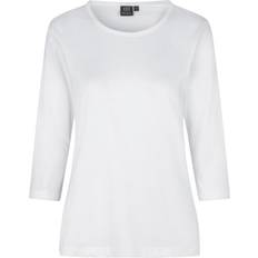 3/4 Ærmet T-shirt - Dame - Hvid