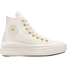 Scarpe per Bambini Converse Big Kid's Chuck Taylor All Star Move Tonal Canvas - Egret/Metallic Light Gold