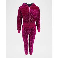 Girl's Two-Piece Sequin Set - Pink