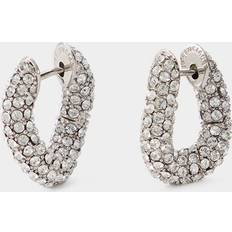 Balenciaga Crystal-embellished earrings silver (One size)