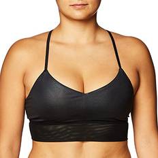 Alo Yoga Lavish Bra - Black Glossy/Black