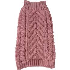 A Swivel Swirl Heavy Cable Dog Sweater