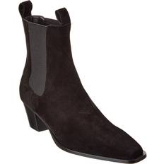 Boots Toteme The City Suede Ankle Bootie - Black