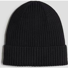 Black Beanies Children's Clothing H&M Boys Black Rib-knit Beanie