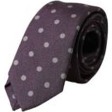 Purple Ties Dolce & Gabbana Purple Polka Dot Adjustable Men Tie