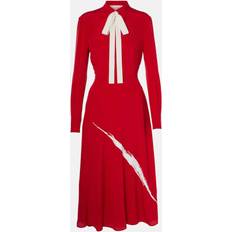 Valentino Klänningar Valentino Crêpe De Chine Midi Dress