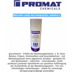 Power Tool Accessories Promat bohr- und schneidöl-spray, spraydose mit 400ml inhalt Bohrer