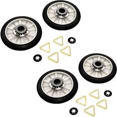 White Goods Accessories HQRP 2-Pack Dryer Drum Support Roller Kit