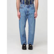 Versace Herr Kläder Versace Klassisk Passform Jeans Bomull - Blå