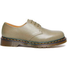 Grün - Schnürung Halbschuhe Dr. Martens 1461 Carrara Leather Oxford Shoes - Olive