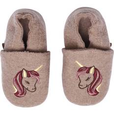 Unicorn hjemmesko Melton Unicorn Wool Slippers - Fawn