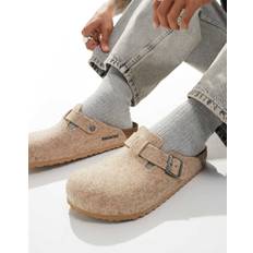 Donna - Grigio Zoccoli Birkenstock Boston Clog - Sandcastle Wool