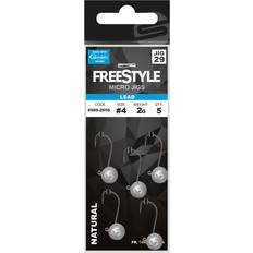 Jig Appâts de Pêche Freestyle Micro-tête plombée Jigs 2,5 cm (x5) Noir