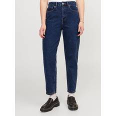 Blåa - Tyg Jeans JJXX Jxlisbon Mom Hw Mr4001 Dnm Noos - Blå