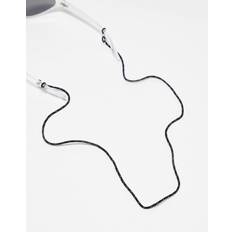 ASOS DESIGN Cord Sunglass Chain - Black/White