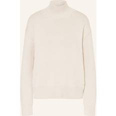 Calvin Klein Elastan/Lycra/Spandex Tröjor Calvin Klein Cotton Blend High-neck Sweater - Beige