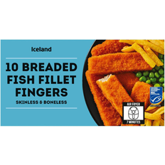 Iceland 10 Breaded Fillet Fish Fingers 250g 1pack