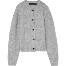 Novah Knit Cardigan - Medium Grey Melange