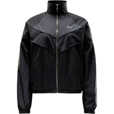 Nike Women's Windrunner Loose UV Woven Full-Zip Jacket - Black/White