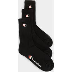 Champion Herr Kläder Champion Svarta träningsstrumpor, 3-pack-Svart/a