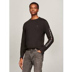 Tommy Hilfiger Black T-shirts Tommy Hilfiger Men's Logo Long-Sleeve T-Shirt