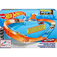 Plastic Train Track Set Hot Wheels Rapid Raceway Champion Action Speed Boost Oval Track