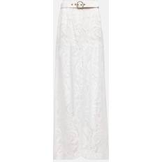 Zimmermann Byxor Zimmermann Embroidered high-rise wide-leg pants