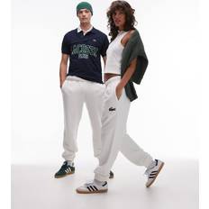 Lacoste Hvide sweatpants med logo