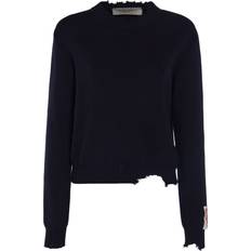 Gold - Sweatshirt Jumpers GOLDEN GOOSE Women’s Round-neck Sweater - Dark Blue