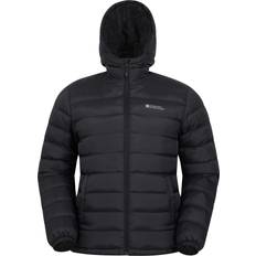 Microfiber Outerwear Mountain warehouse Men's Seasons Faux Fur Lined Padded Jacket - Black