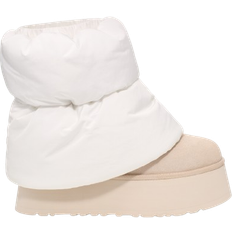 44 - Blanco Botines de Tobillo UGG Classic Mini Dipper Puffer - White/Ceramic