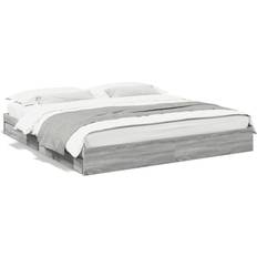 vidaXL Bed Frame With Drawers 180 x 200 cm Black