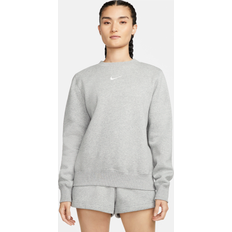 Pullover Nike Phoenix Fleece Crew Sweatshirt Damen Grau F063