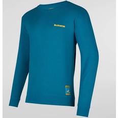 La Sportiva Climbing On The Moon Sweatshirt - Turchese/Giallo