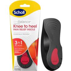 Scholl in-Balance Orthotics Knee to Heel Insoles, 3-in-1 Insoles for Knee and Heel Pain Relief Deep Heel Cup and Arch Support Small, 4.5-6.5, Pair