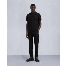 Moose Knuckles Polo Shirts Moose Knuckles Knuckles-Everett Gold Polo Nero-Uomo Black