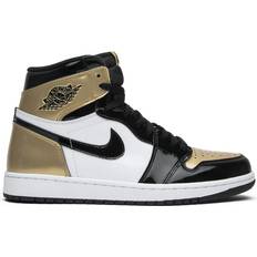 Gold - Unisex Basketball Shoes Jordan Air Retro High OG NRG "Gold Top 3" sneakers unisex Leather/Patent Leather/Rubber/Polyester Black